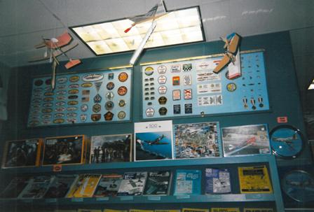 The museum store, circa 1993.  (Source: National Model Aviation Museum Archives, AMA Collection, #0001.)